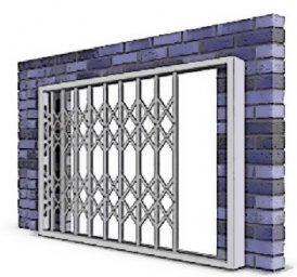 Монтаж раздвижной решетки "в наклад"