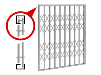 Тип 3. Раздвижная решетка с верхним роликом 0