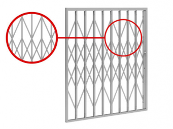 Тип 7. Раздвижная решетка Классик-2 с верхним роликом 0